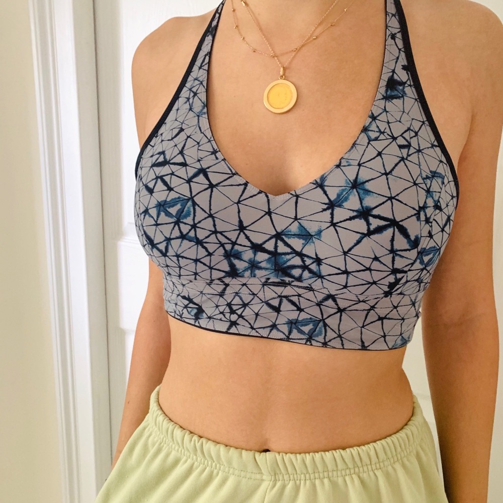 Lululemon Tie Dye Blue and Grey Bra